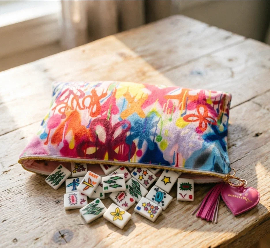 American Corey Paige Color Crush colorful Themed Mahjong Set Free Shipping