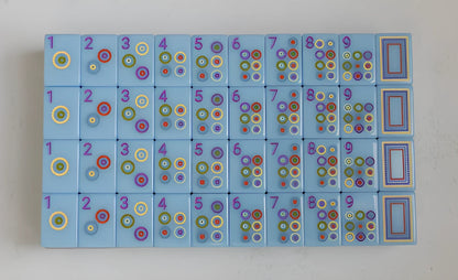 Blue Woodlands Mahjong Set 160Tiles Set Free Shipping (Tiles only)