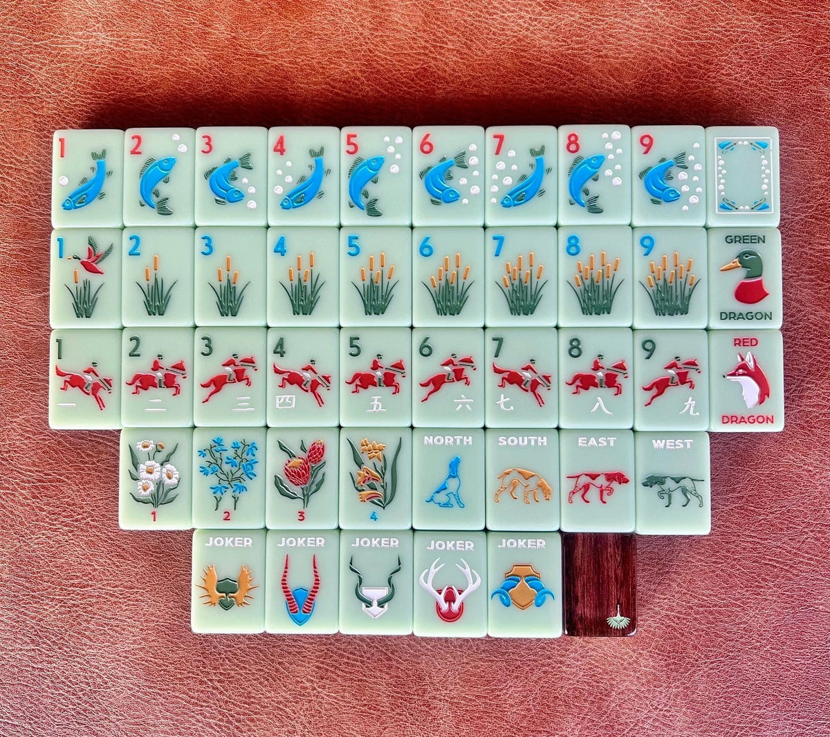 The Hunt Club Edtion Mahjong Set Free Shipping