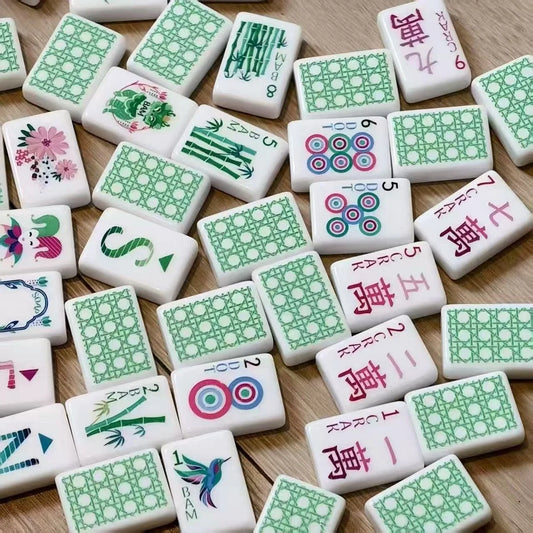 Modern Garden Debutante Mahjong Tile Set Free Shipping