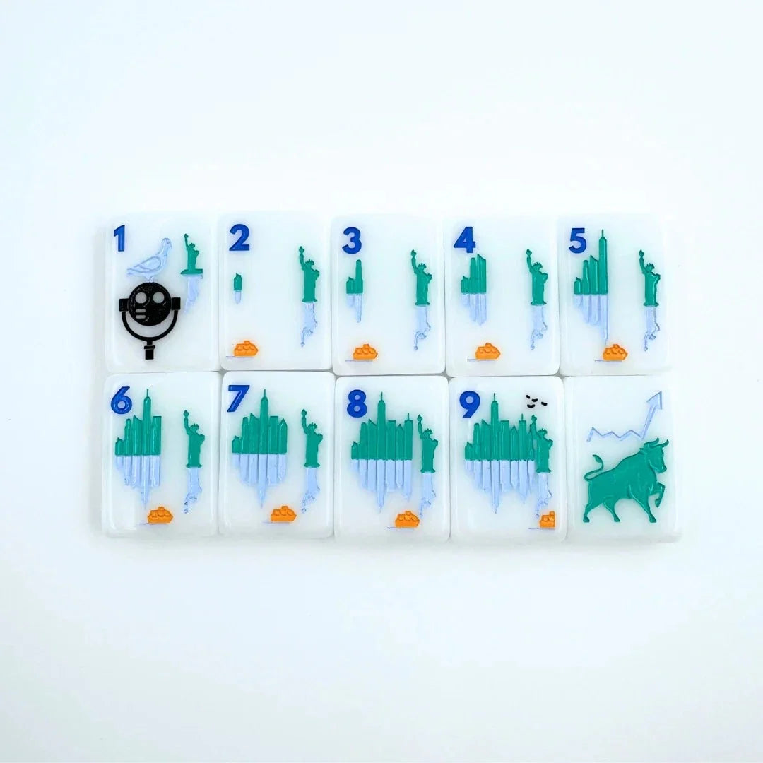 New York City-themed American Mahjong tile set Free Shipping