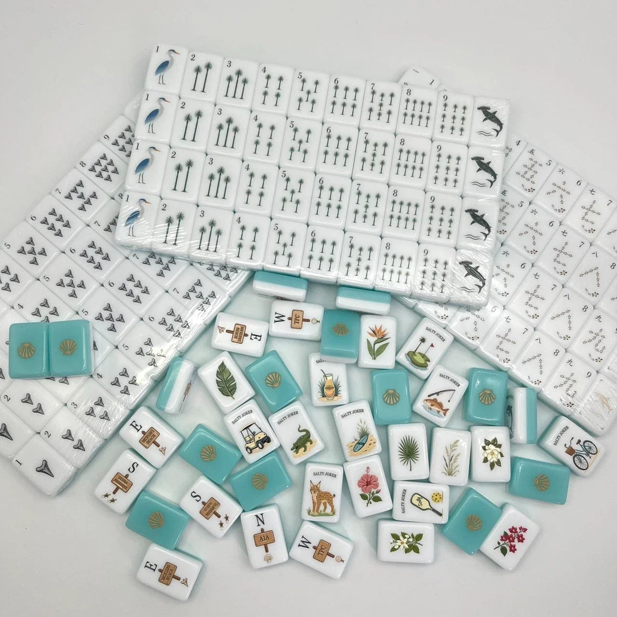 Salty Tiles Mahjong coastal themed American Mahjong set Free Shipping