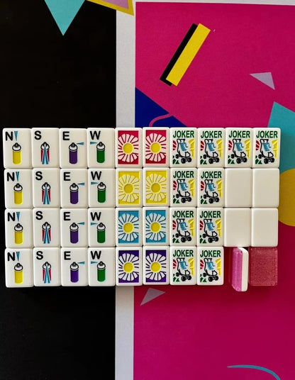 I Love the 80s Mahjong Set American Mahjong Set Free shipping