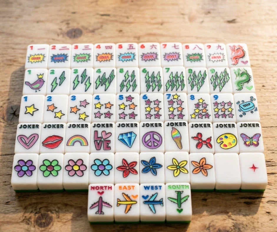 American Corey Paige Color Crush colorful Themed Mahjong Set Free Shipping