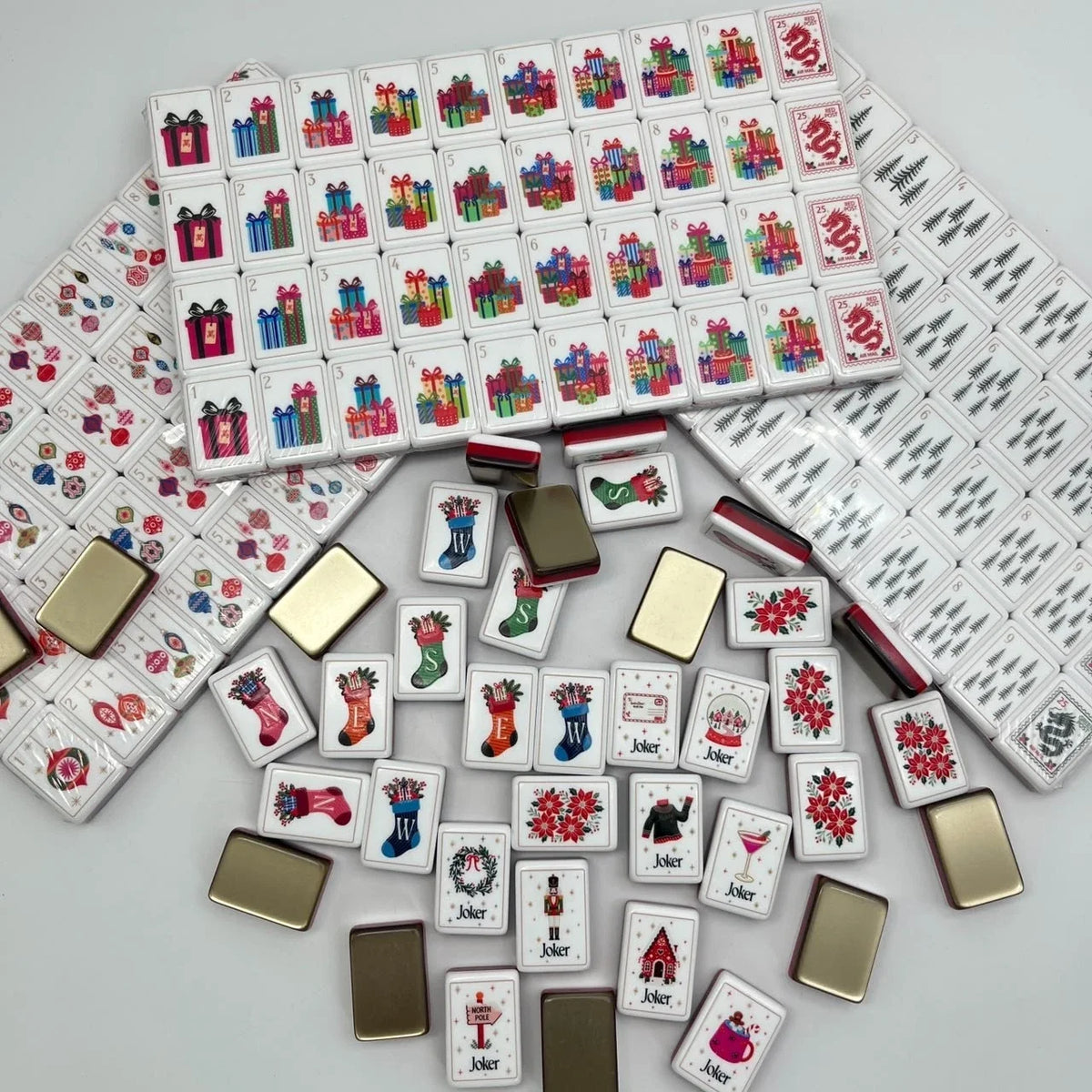 Dear Santa Mahjong Tile Set Free Shipping