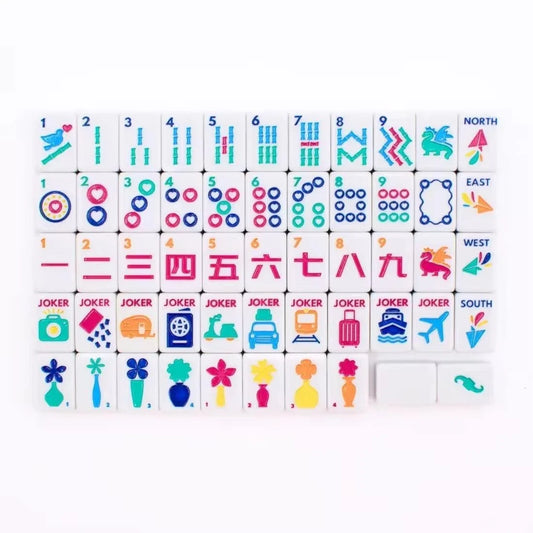 Mini Travel Themed American Mahjong Tiles Set