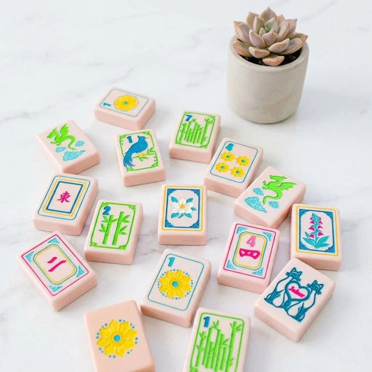 Modern Luxury Just Peachy Tile Set Mahjong Set Free Shipping