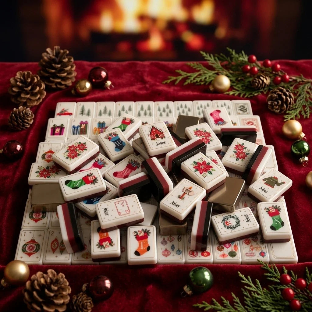 Dear Santa Mahjong Tile Set Free Shipping