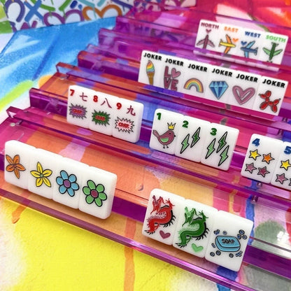 American Corey Paige Color Crush colorful Themed Mahjong Set Free Shipping