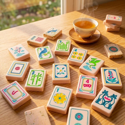Modern Luxury Just Peachy Tile Set Mahjong Set Free Shipping