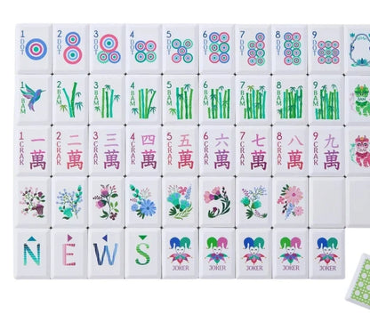 Modern Garden Debutante Mahjong Tile Set Free Shipping