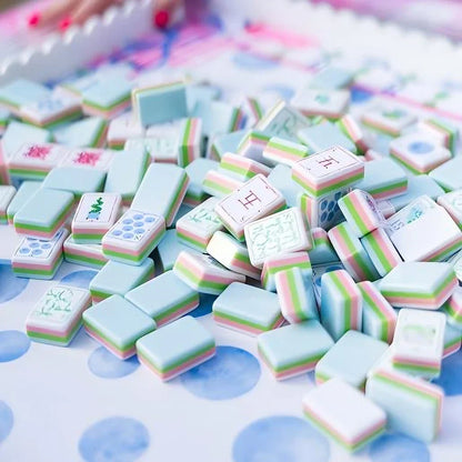 Premium Pastel Color 4-Layer American Mahjong Set Free Shipping (Tiles only)