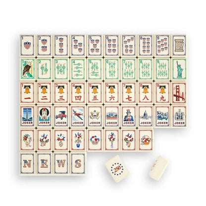 American 250th Anniversary Commemorative Mahjong tiles Acrylic 160pcs free ship