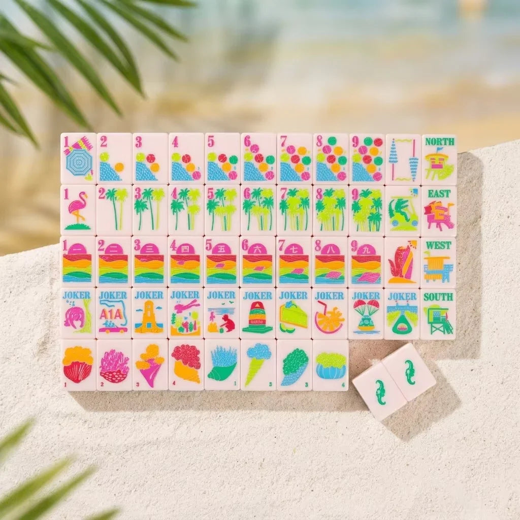 Colorful Florida Series Mahjong set American Mahjong set Free Shipping