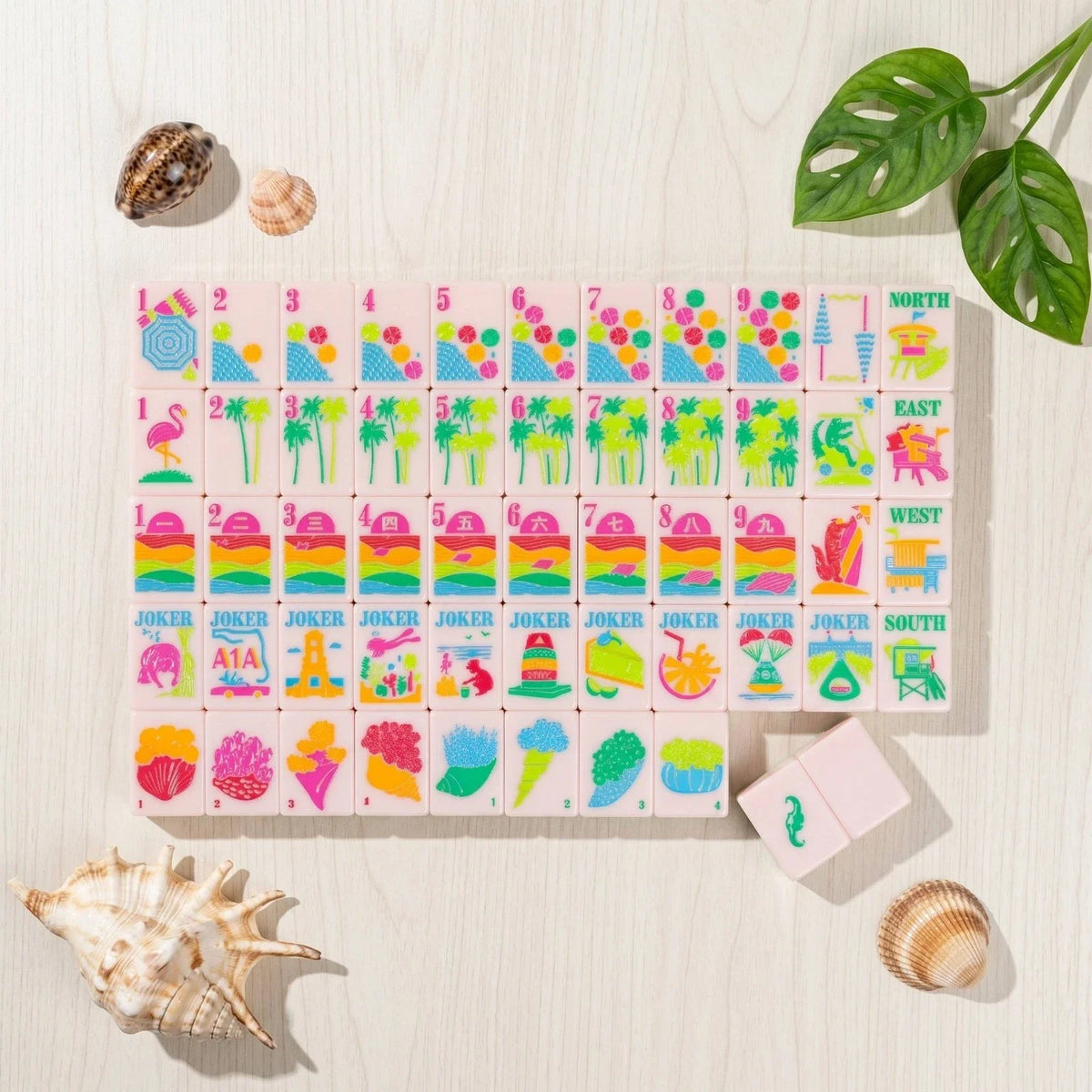 Colorful Florida Series Mahjong set American Mahjong set Free Shipping