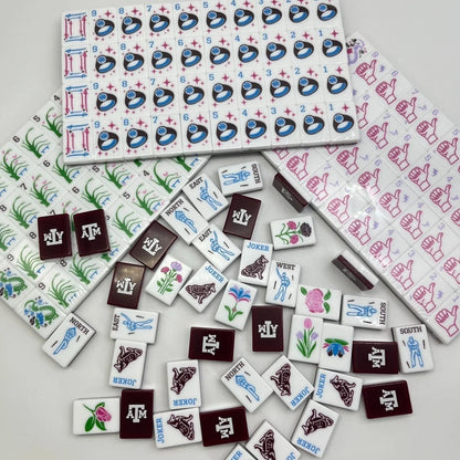Texas A&M Aggies Mahjong Set Free Shipping