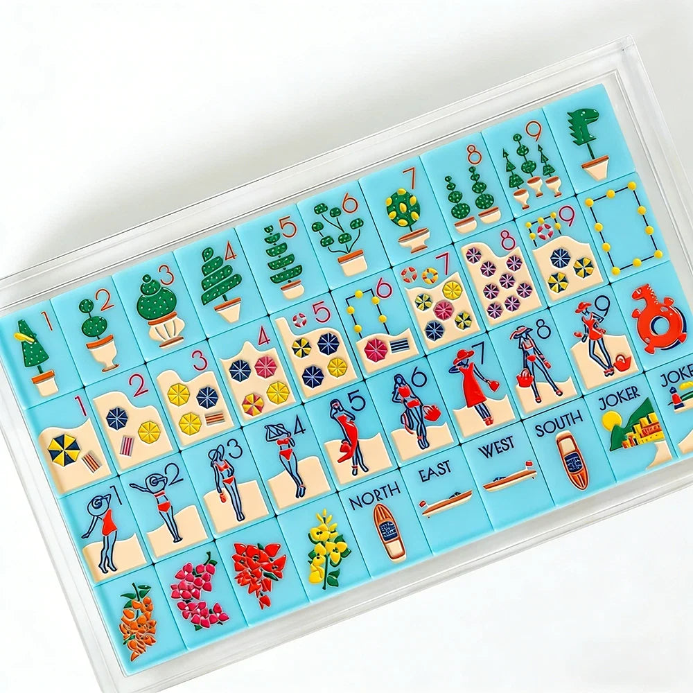 Riviera Jet Set American Mahjong Set Free Shipping (Tiles only)