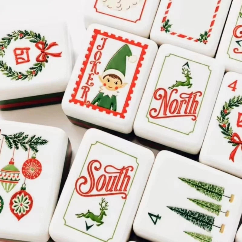 Dear Santa Mahjong Tile Set American Mahjong Free Shipping