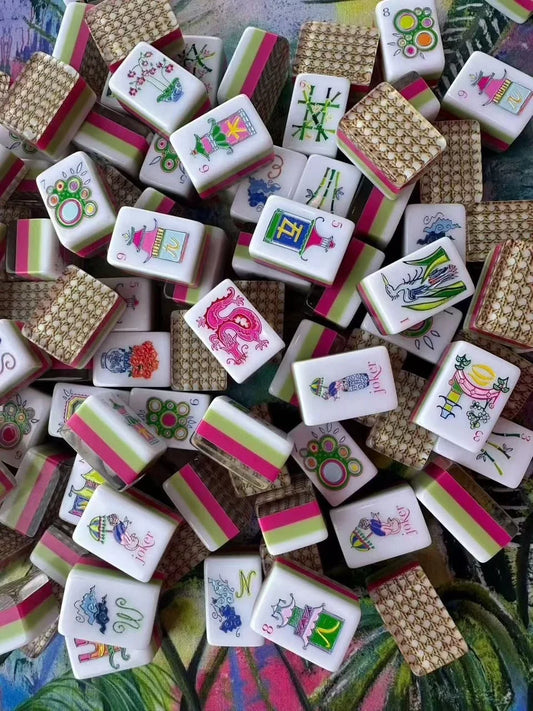 Palm Royale Mahjong Tiles Set American Primium Mahjong Set Free Shipping