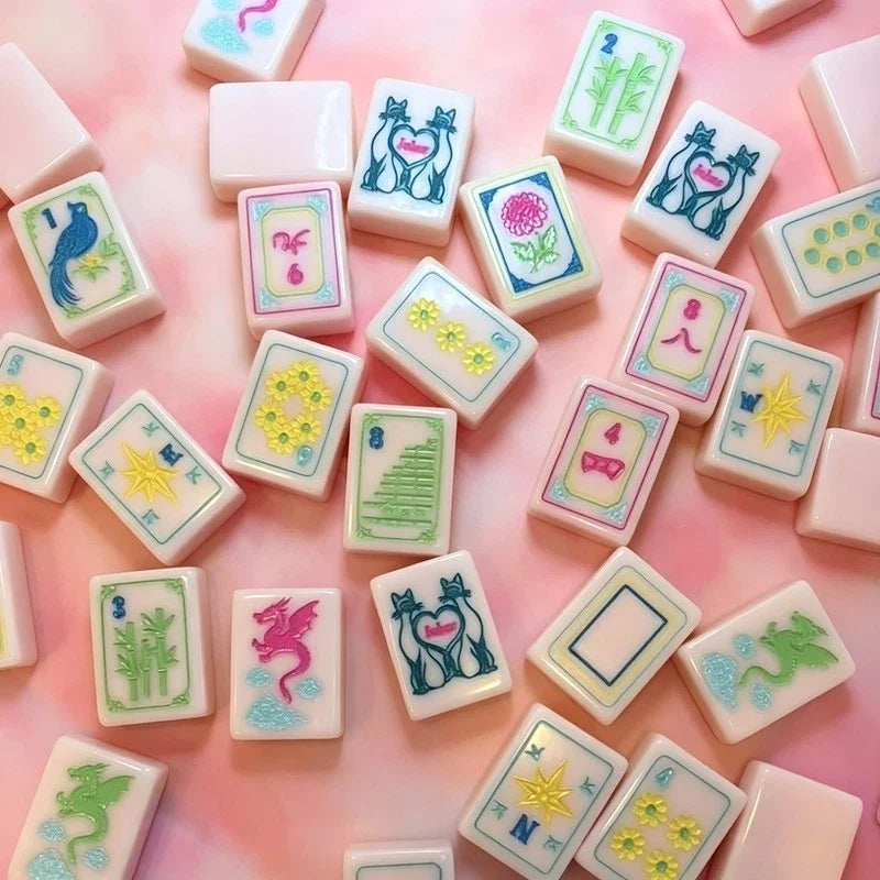 Modern Luxury Just Peachy Tile Set Mahjong Set Free Shipping