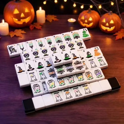 Halloween Hocus Pocus American Mahjong 160 set 2-Layer Engraved Acrylic Tiles