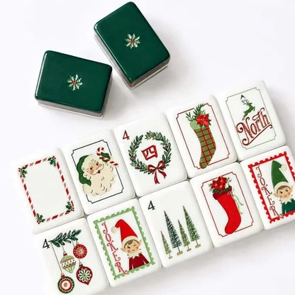 Dear Santa Mahjong Tile Set American Mahjong Free Shipping