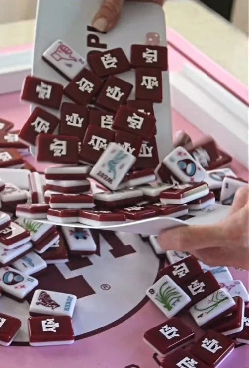 Texas A&M Aggies Mahjong Set Free Shipping