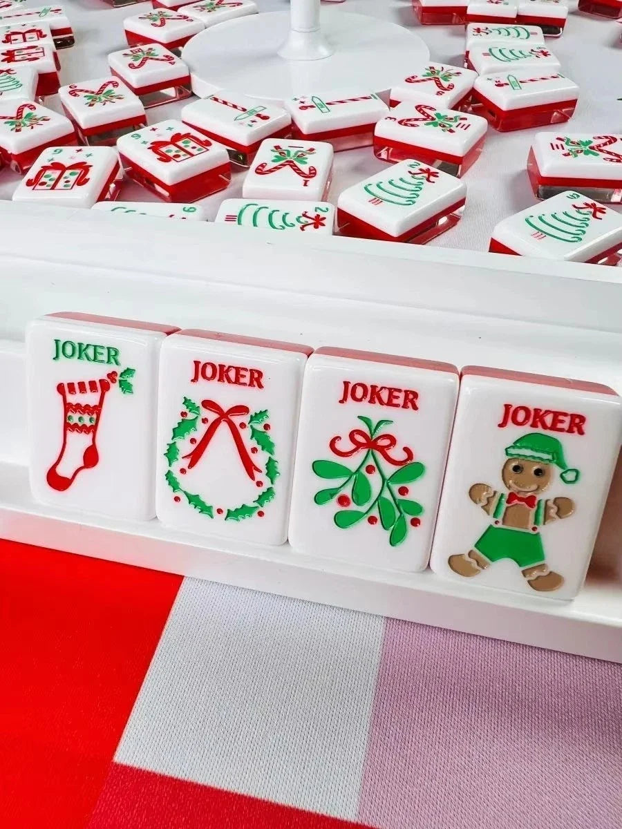 Holly Jolly Christmas Mahjong Tiles