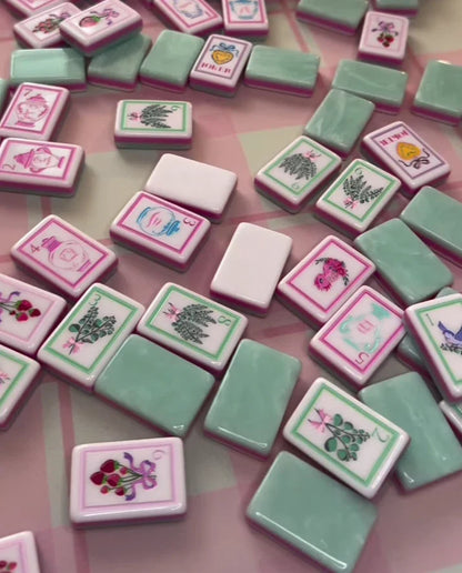 Bow and Bloom Collection Mahjong Tiles Set Free Shipping