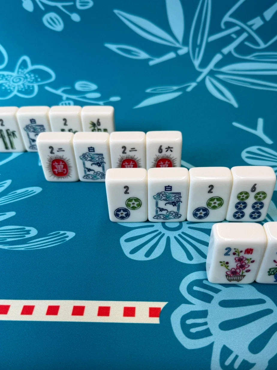 Heron Mahjong Set Modern Design Portable Acrylic Tiles Wildlife (Tiles only)