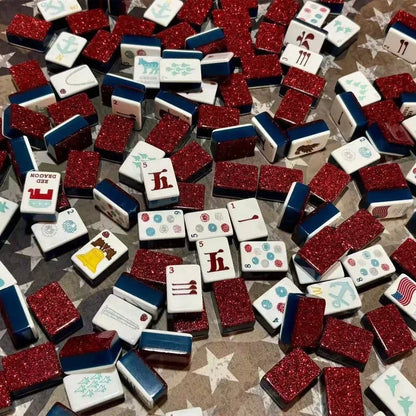 Let Freedom Ring mahjong tiles Set Free Shipping