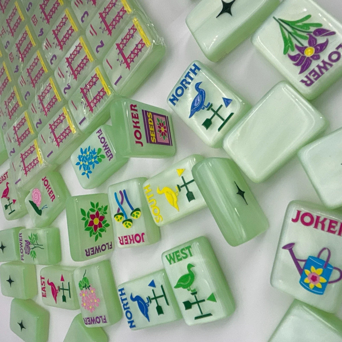 Garden Glow New American Mahjong Set Free Shipping