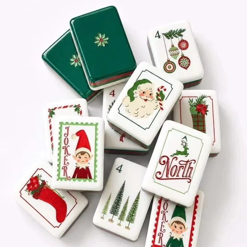 Dear Santa Mahjong Tile Set American Mahjong Free Shipping