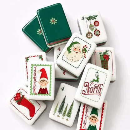 Dear Santa Mahjong Tile Set American Mahjong Free Shipping