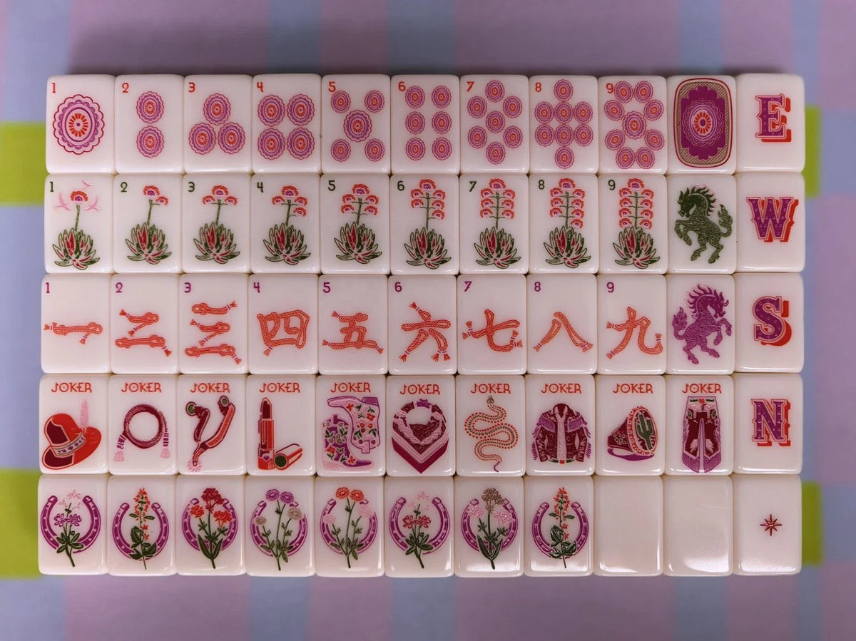 Luxury Wild Mare Desert Rose Mahjong tile set Free Shipping