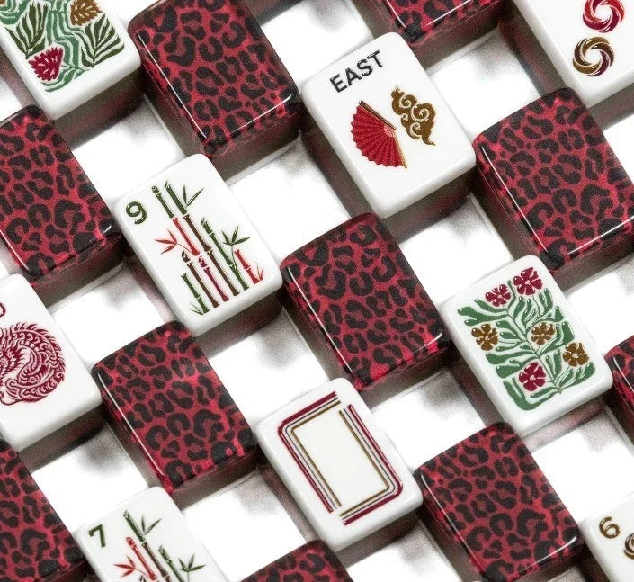 The Exotics Leopards Mahjong Tile Set Free Shipping