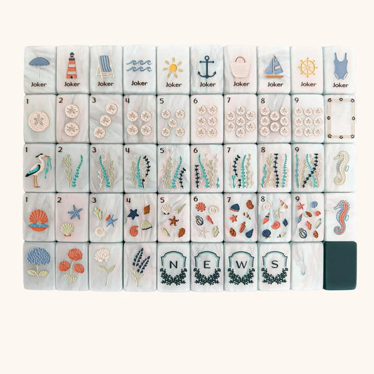 East Coast Sands Mahjong Tile Set Free Shipping