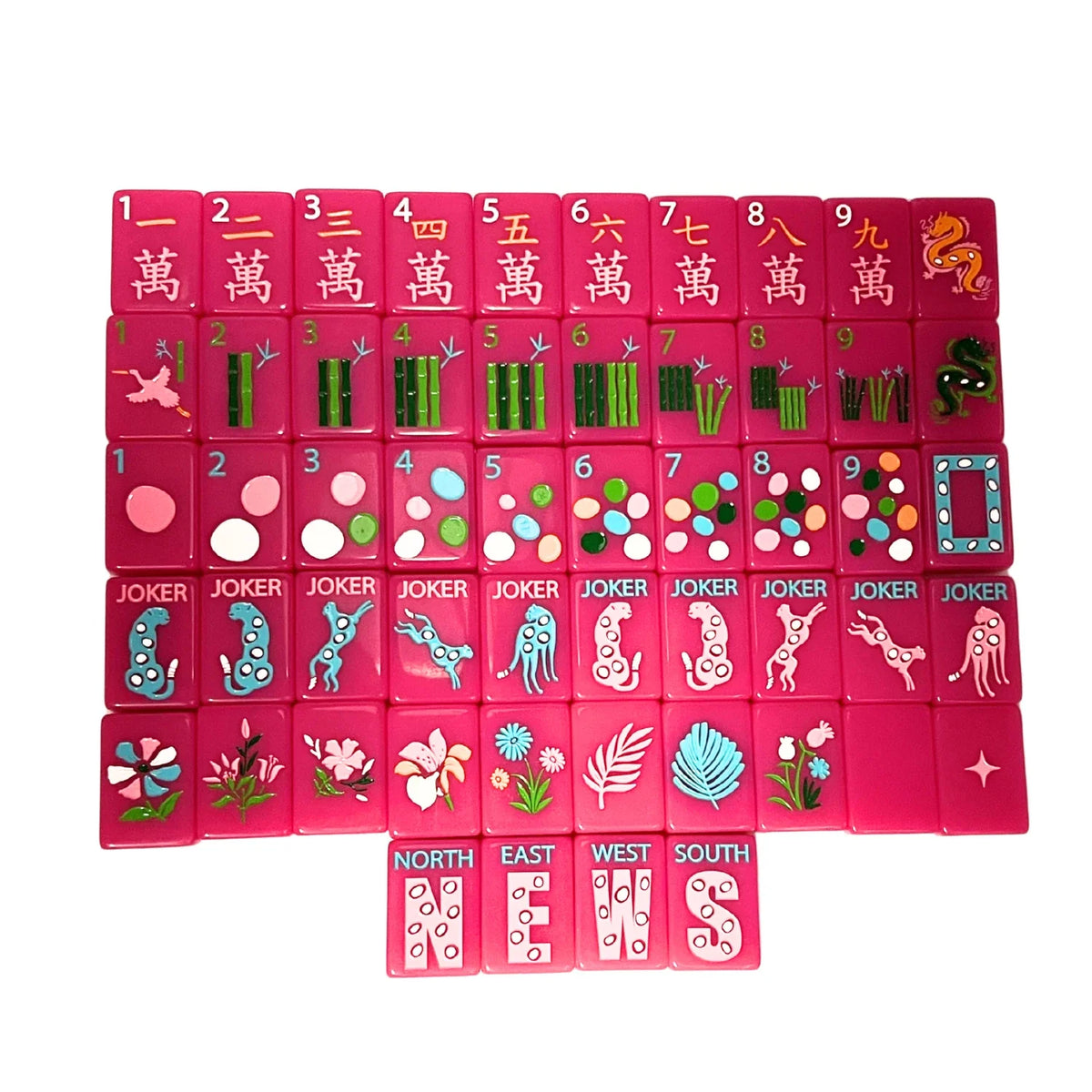 Springtime Safari - WILD PINK Safari Wild Pink 160 tiles set Free shipping